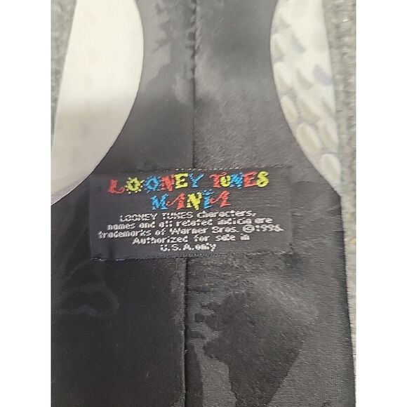 Tazmanian Devil Golf Mens Neck Tie Looney Tunes Mania 1996 Vintage Taz Polyester - Picture 3 of 4